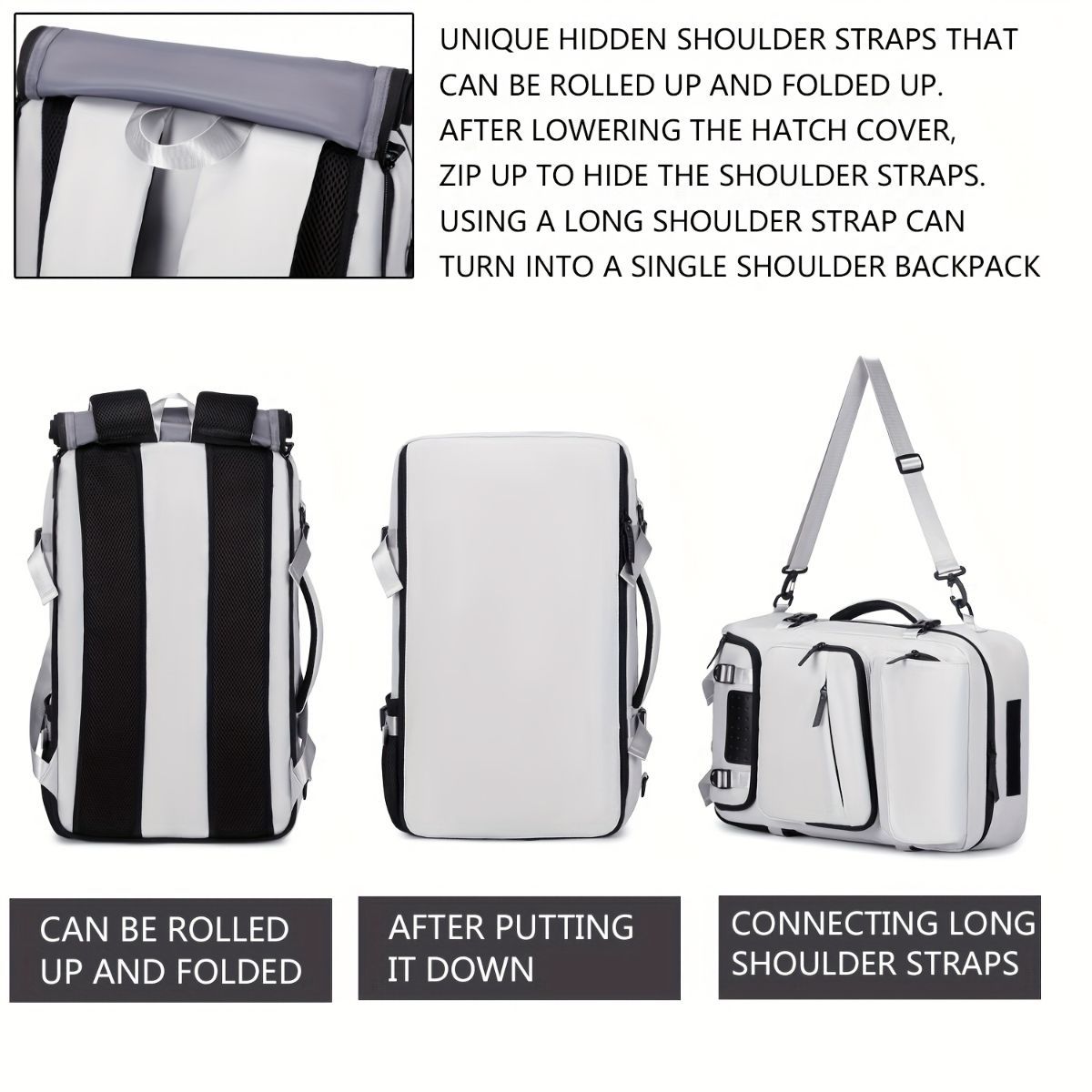 Travel Backpack Multi-Functional Backpack Convertible Backpack Shoe view 4