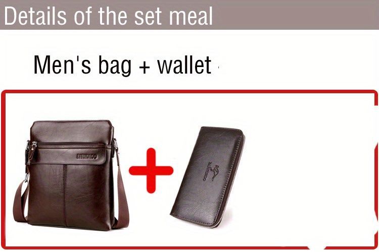 Men'S Cross-Body Bag Men'S Clutch Minimalist Business Bag Father'S Day Gift view 4