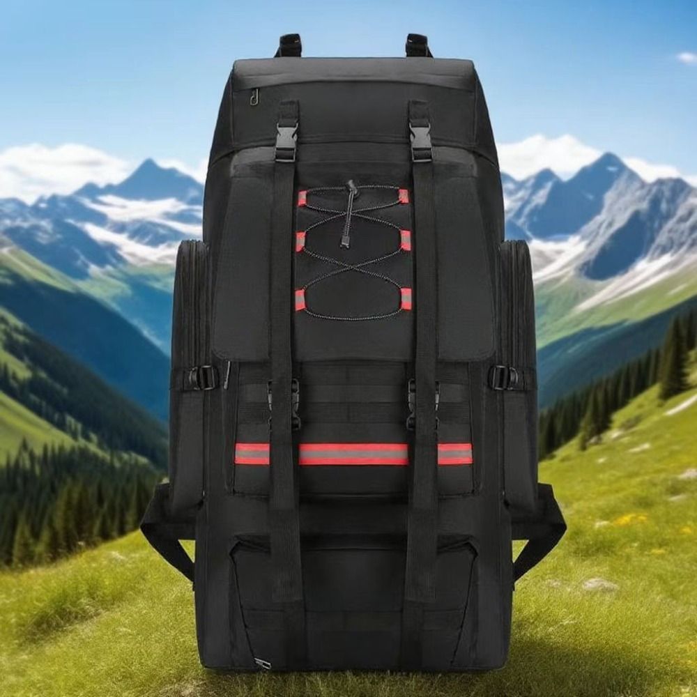 130L Backpack Outdoor Travel Backpack Camping Backpack For Adults Large - Blue view 2