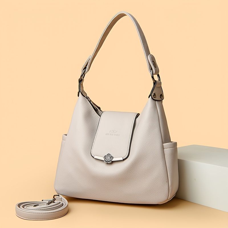 Leather Hobo Bag Shoulder Bag For Women High-Quality Leather Bag Travel view 4