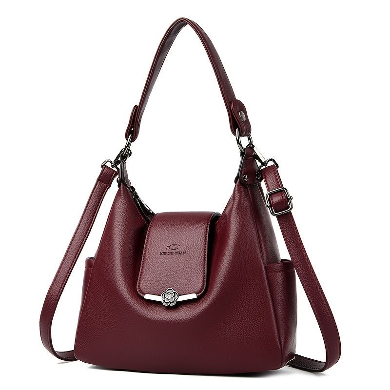 Leather Hobo Bag Shoulder Bag For Women High-Quality Leather Bag Travel view 10