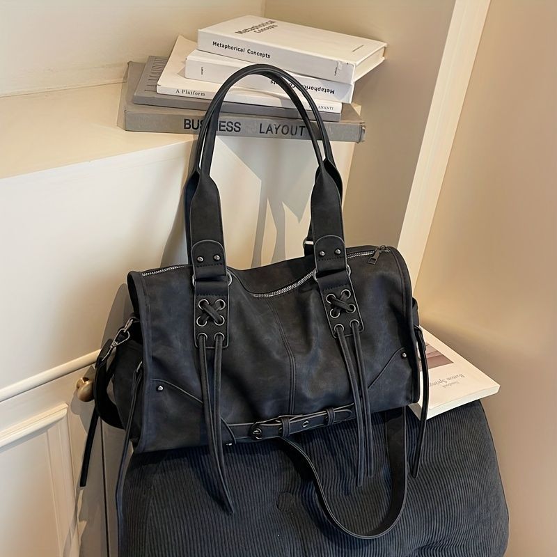 Women'S Travel Tote Bag Brown Travel Bag Stylish Travel Bag Durable Tote view 2