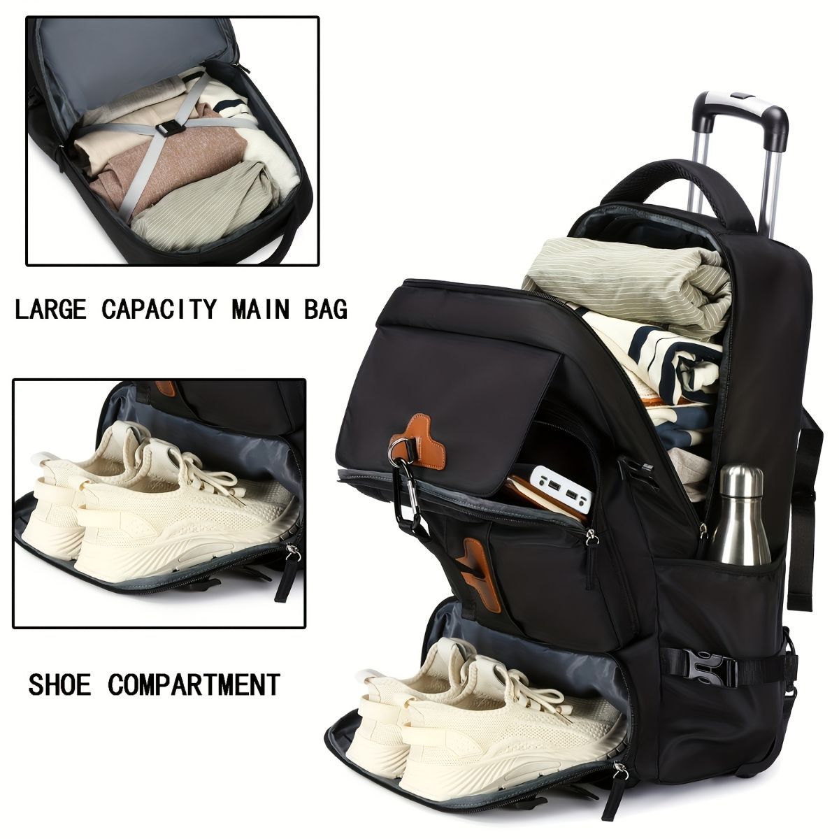Travel Backpack With Wheels Convertible Backpack Rolling Backpack Australia view 12