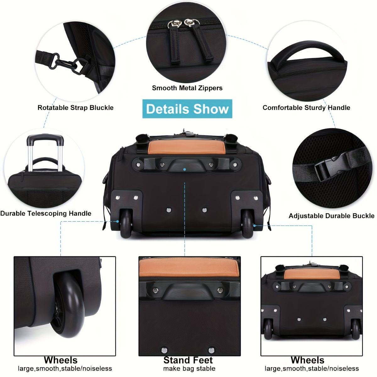 Travel Backpack With Wheels Convertible Backpack Rolling Backpack Australia view 9