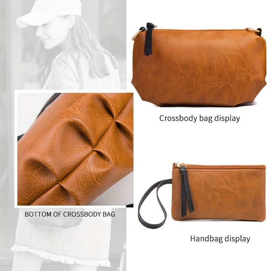 Vintage Bag Set Women'S Bag Set Tote Bag Cross-Body Bag Clutch Card Holder view 8