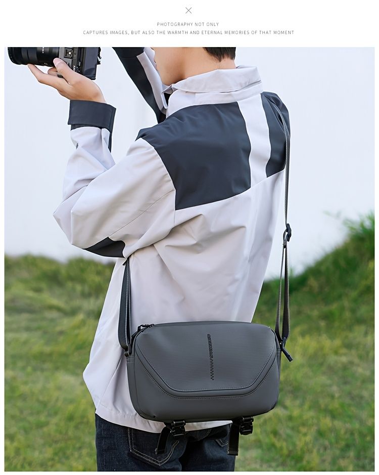 Gray Black Travel Crossbody Bag Camera Bag Photography Bag Travel Accessories — image 1