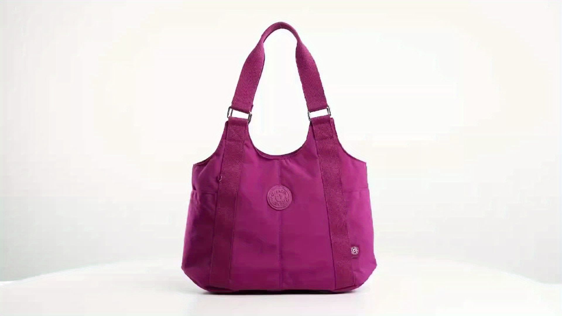 purplish red Brown Purple Travel Tote Bag Travel Accessories Spacious Tote view 12