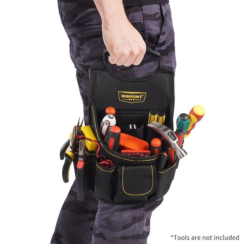 Black Gray tool organizer bag view 3