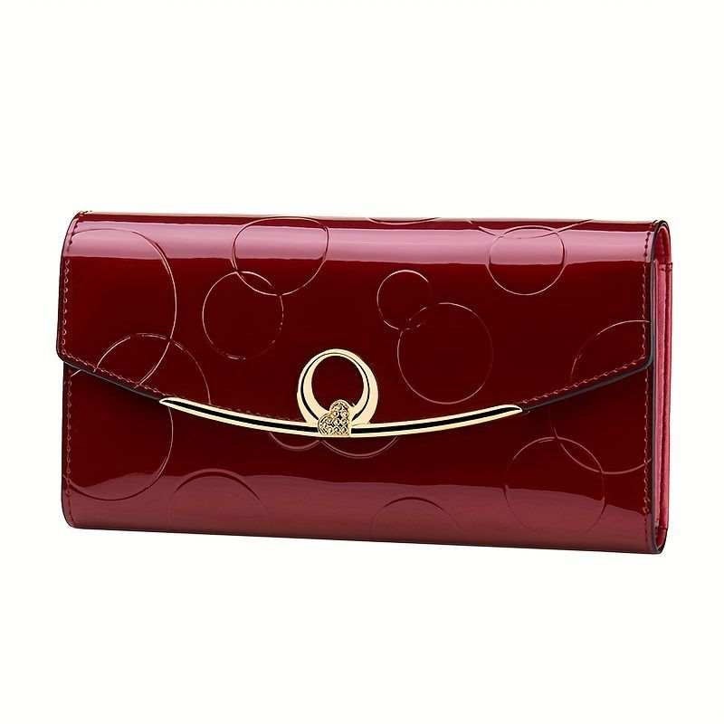 Women'S Genuine Leather Wallet Long Wallet Clutch Large Capacity Wallet - Gold view 6
