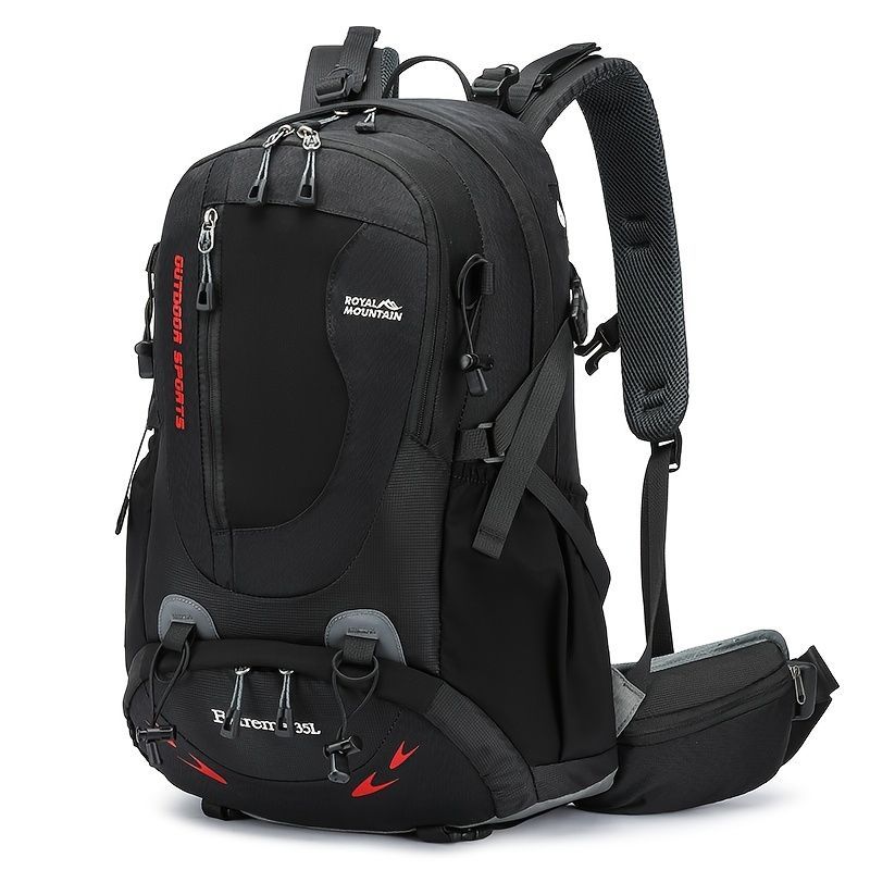 Hiking Backpack 35L Backpack Travel Backpack Outdoor Backpack Royal Mountain view 2