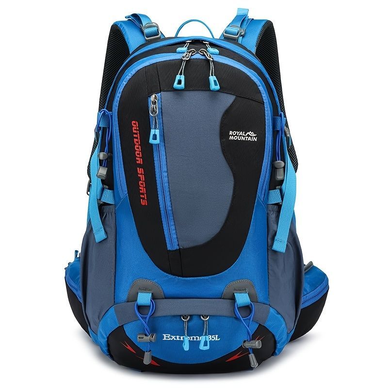 Hiking Backpack 35L Backpack Travel Backpack Outdoor Backpack Royal Mountain view 3