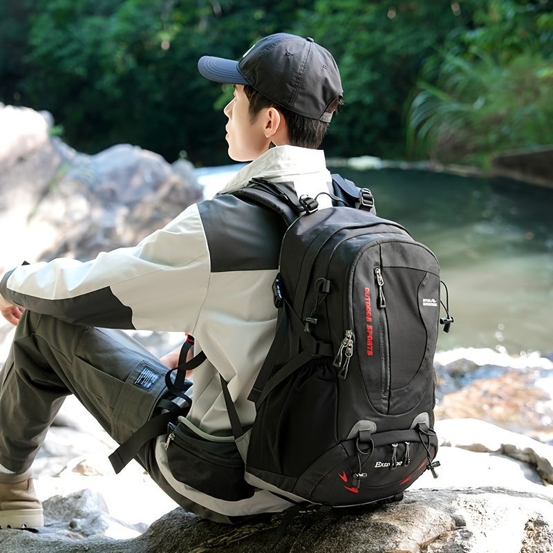Hiking Backpack 35L Backpack Travel Backpack Outdoor Backpack Royal Mountain view 7