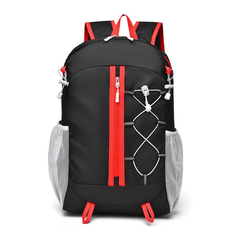 Outdoor Oxford Canvas Waterproof Hiking & Cycling Backpack 20-35L,black — image 1