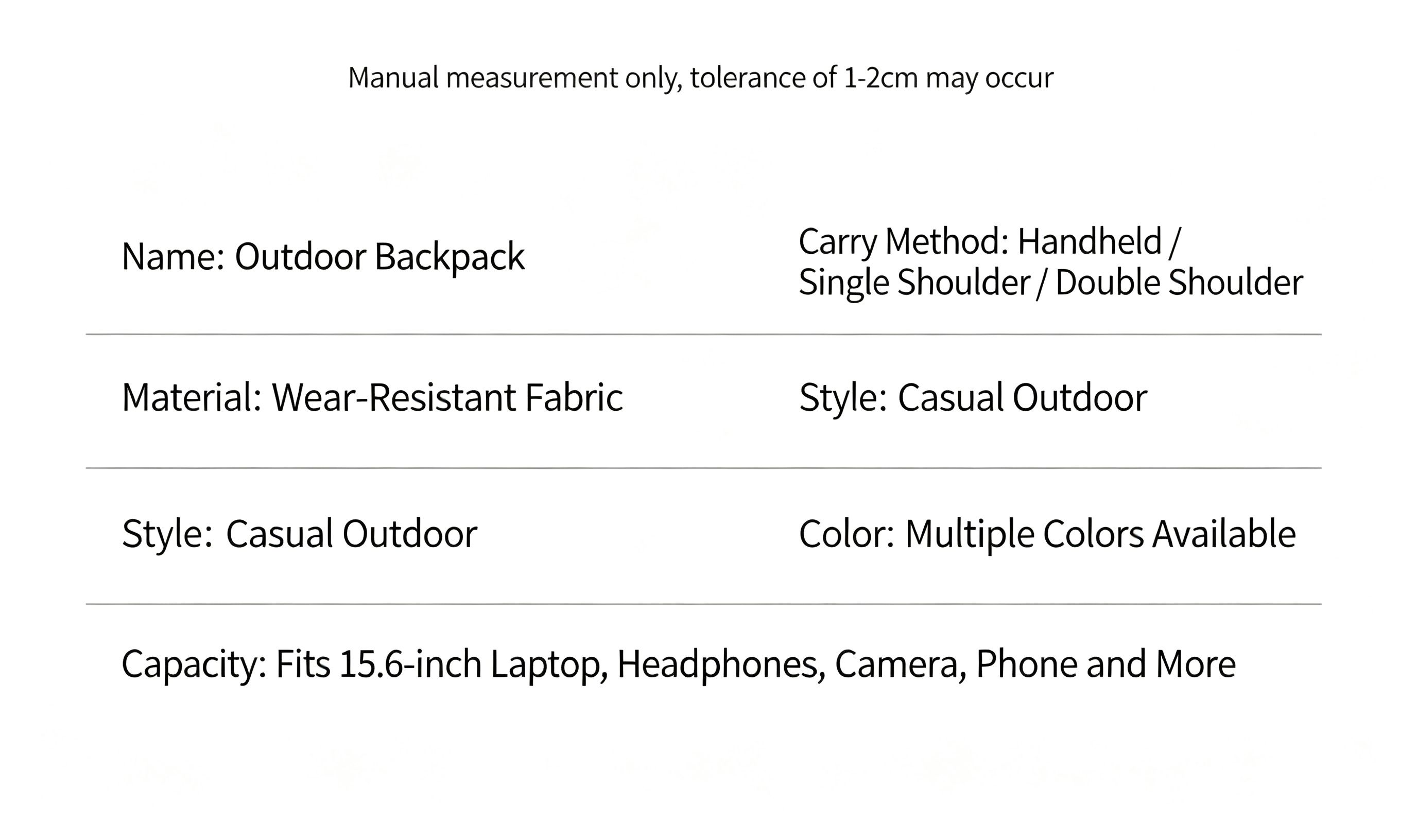 Outdoor Oxford Canvas Waterproof Hiking & Cycling Backpack 20-35L,black view 14