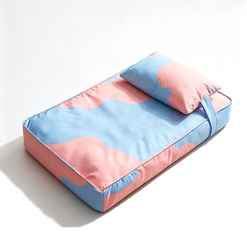 Three piece set of four season warm pet tatami pillows,Large Pink Blue — image 1