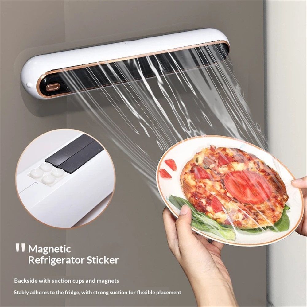 Wrap Dispenser with Slide Cutter - Magnetic & No-Drill Wall Mount view 3