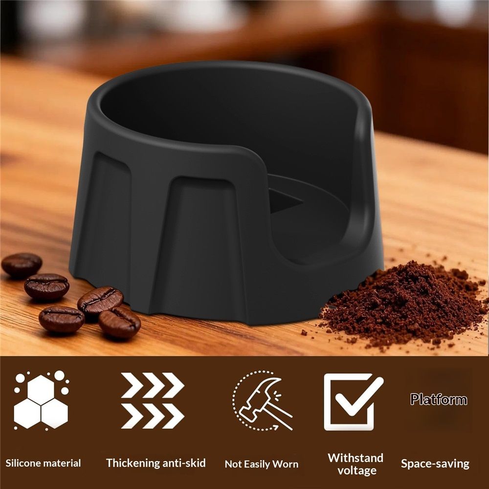 2 pack Holder, Espresso Tamping Station | Coffee Portafilter Holder | Tamper view 2
