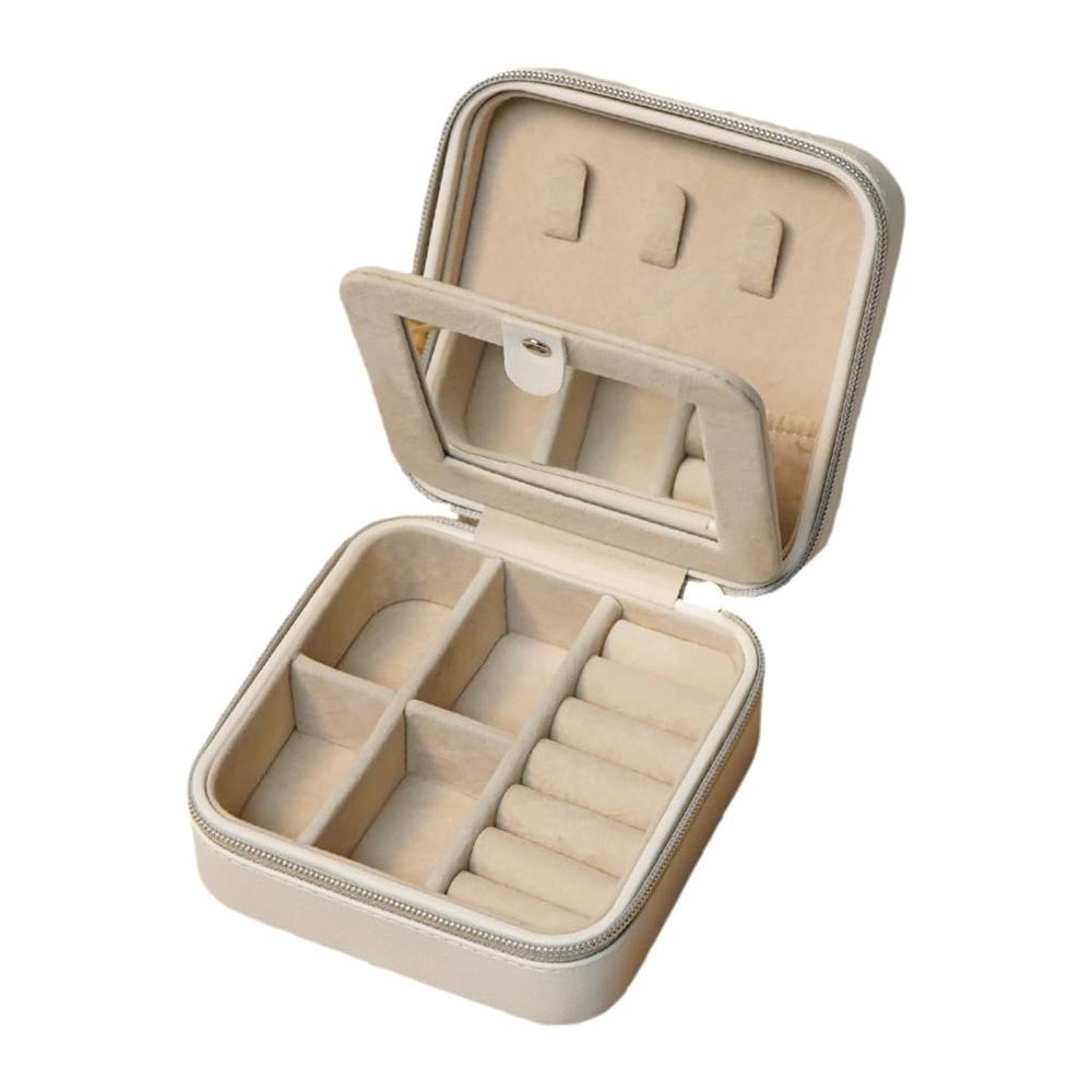 Travel Jewelry Case,Organizer With Soft Lining & Multi Layer Compartments
