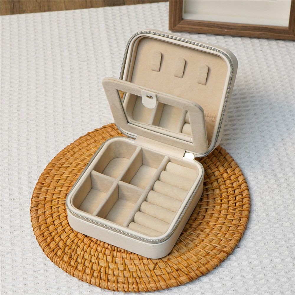 Travel Jewelry Case,Organizer With Soft Lining & Multi Layer Compartments view 3