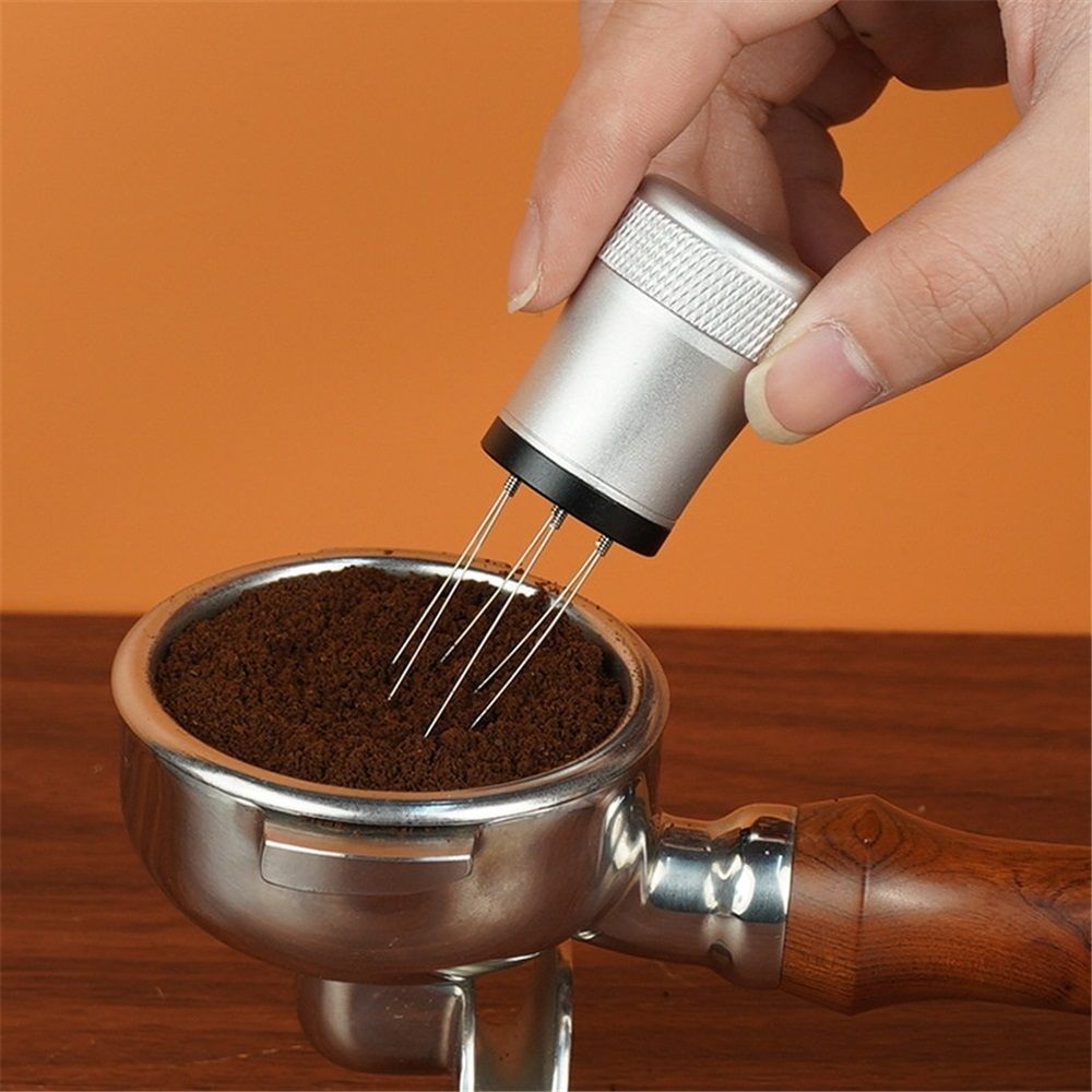 Espresso Distribution Tool with Stand for Barista view 3