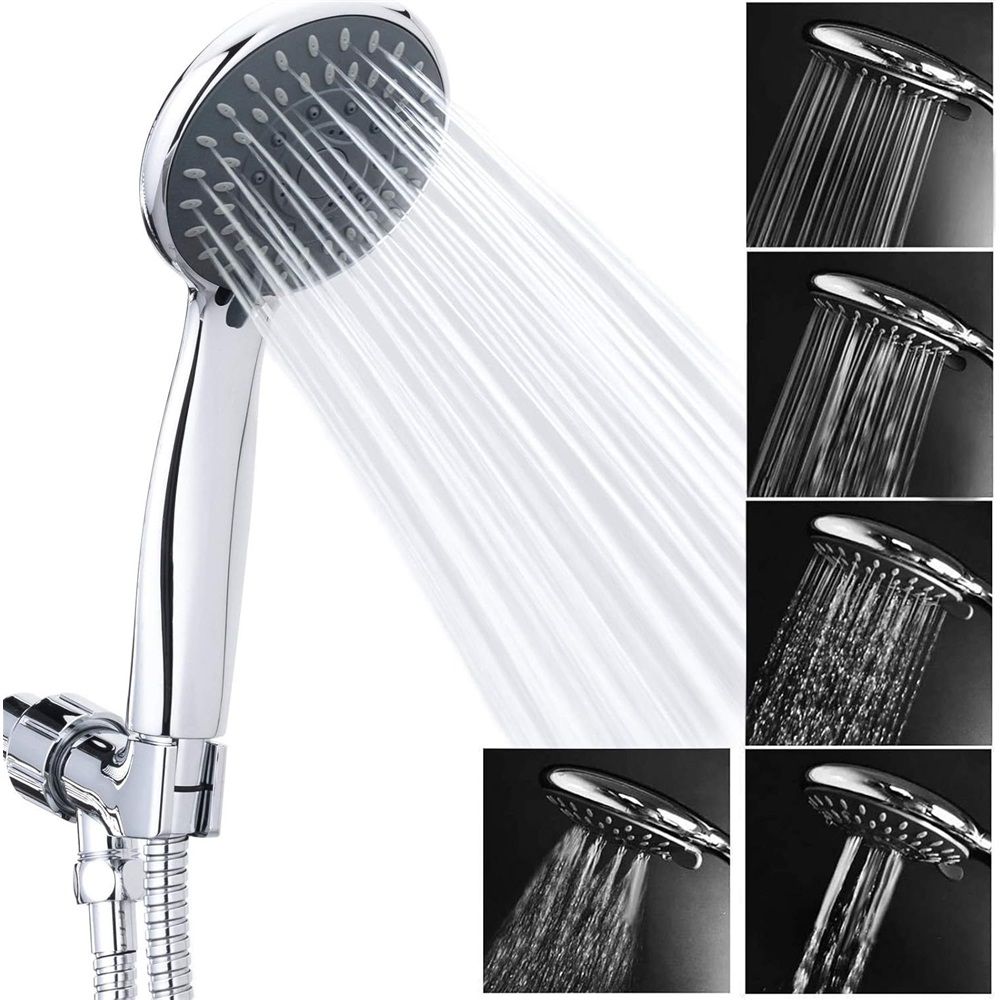 High Pressure Handheld Shower Head Powerful Water Spray Shower Head against view 3