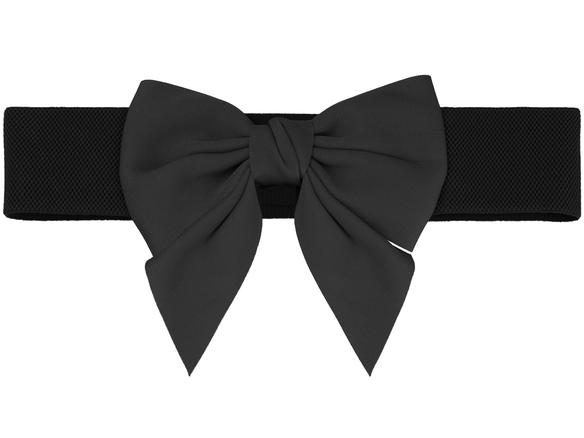 Women's Plus Size Elastic Wide Belt Dress Bowknot Waistband Decoration Fashion — image 1
