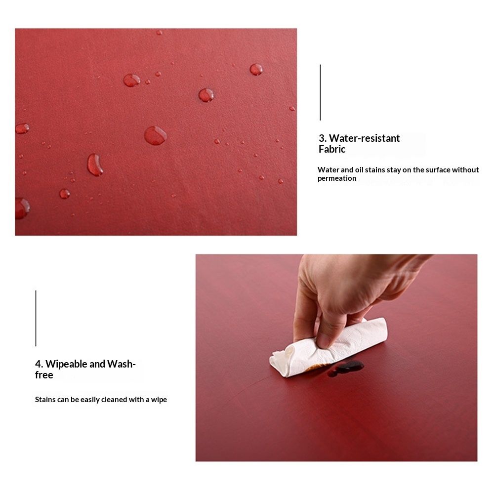 Waterproof Tablecloth Elastic Edged Tablecloth Wipeable Table Cloth Table view 3