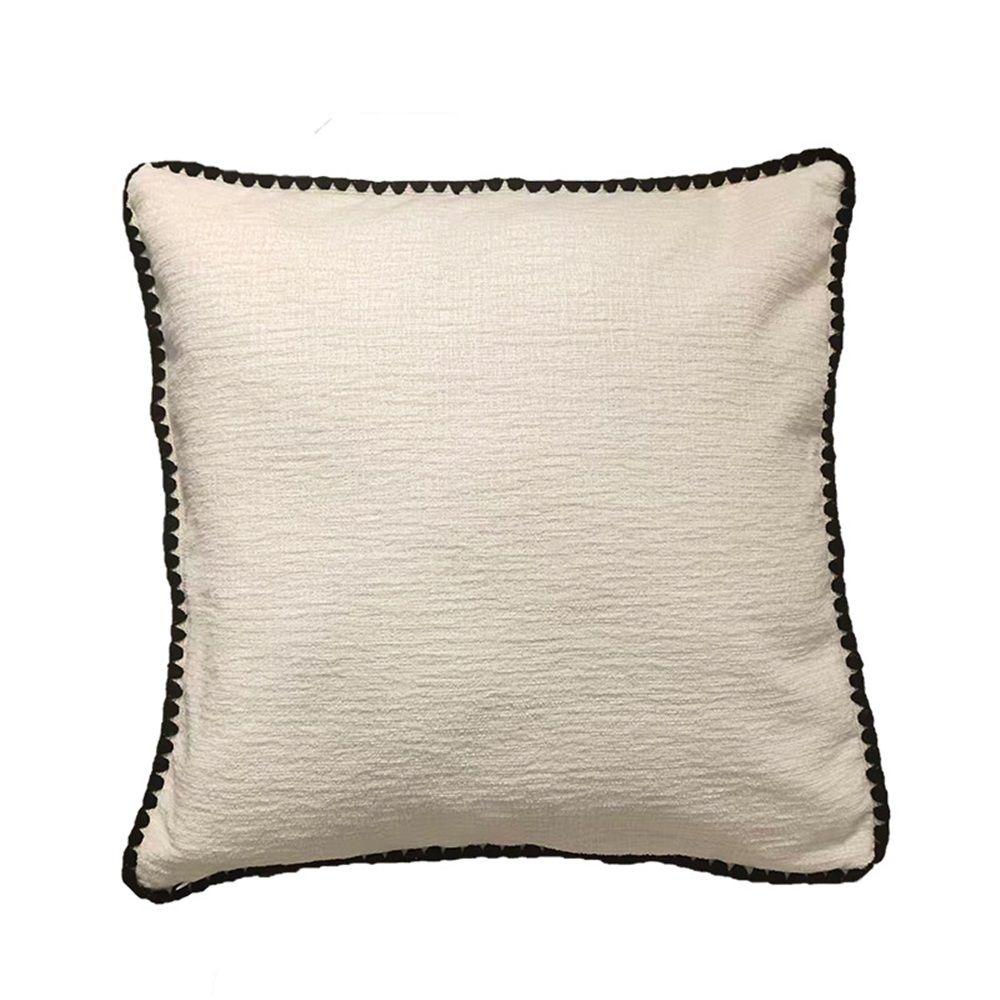 Throw Pillow Covers Decorative 45*45cm Pack of 2 Cotton Thread Stitching Edges — image 1