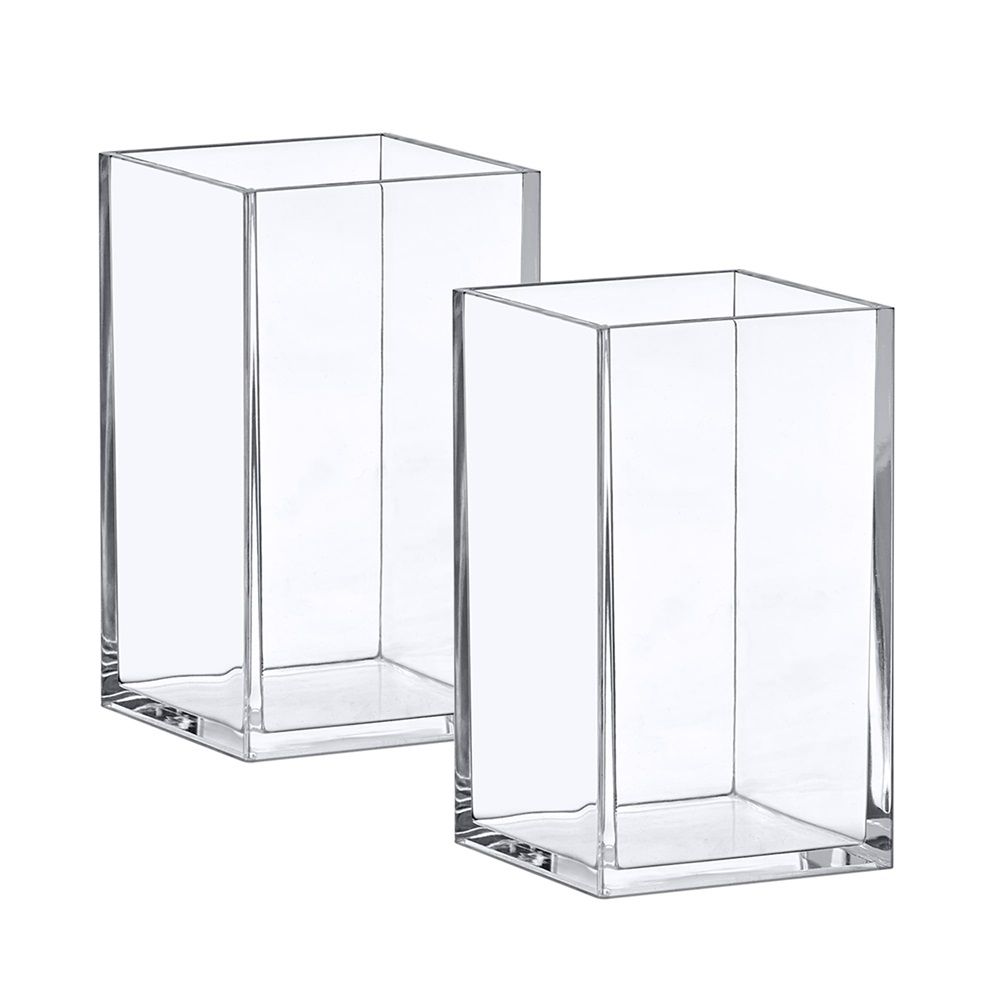 2-Pack Pen Holder, Acrylic Pen Holder, Clear Plastic Organizer for Office — image 1