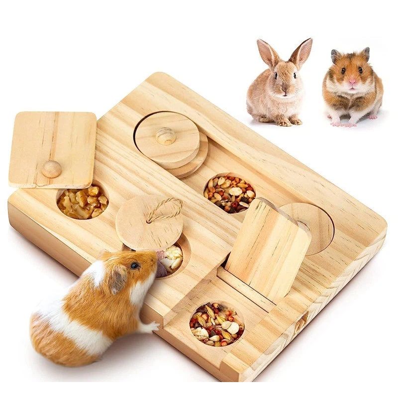 Wooden Bird Foraging Puzzle Toys for Parrots