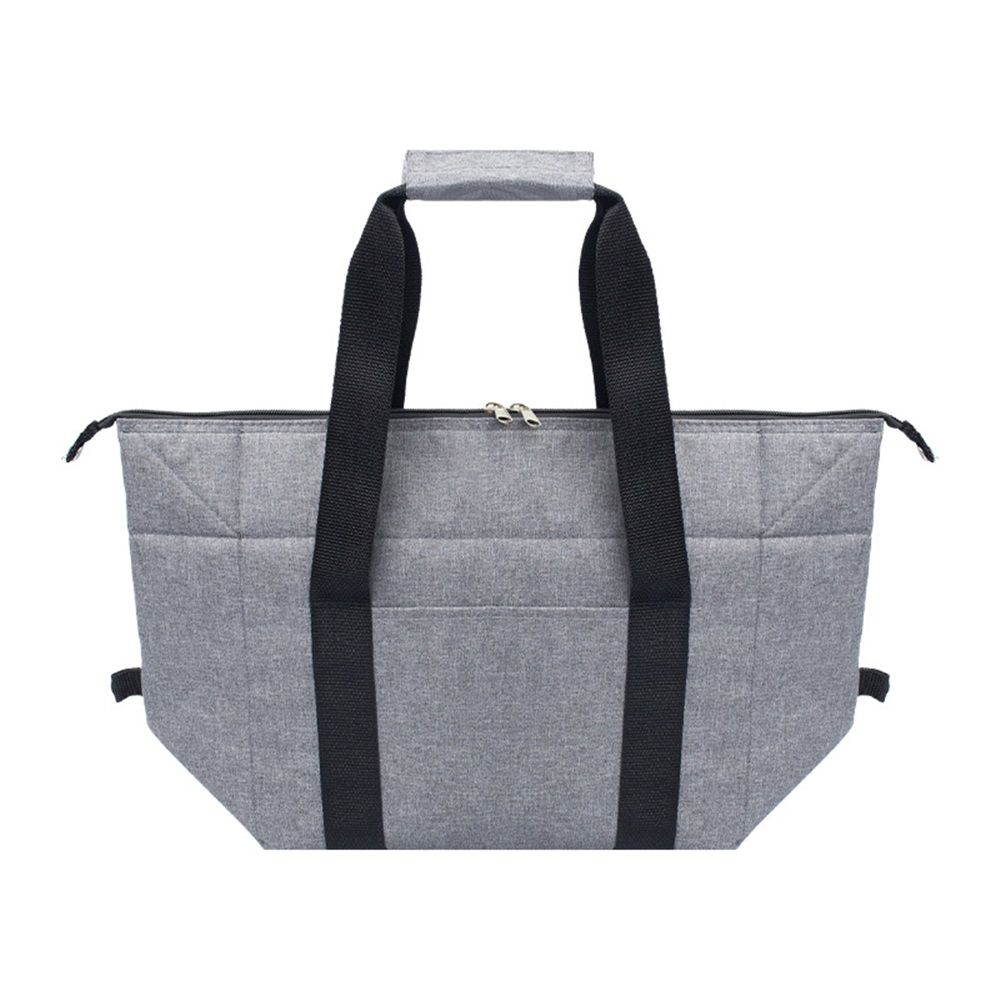 Reusable Insulated Shopping Cooler Bag with Zipper Top for Grocery