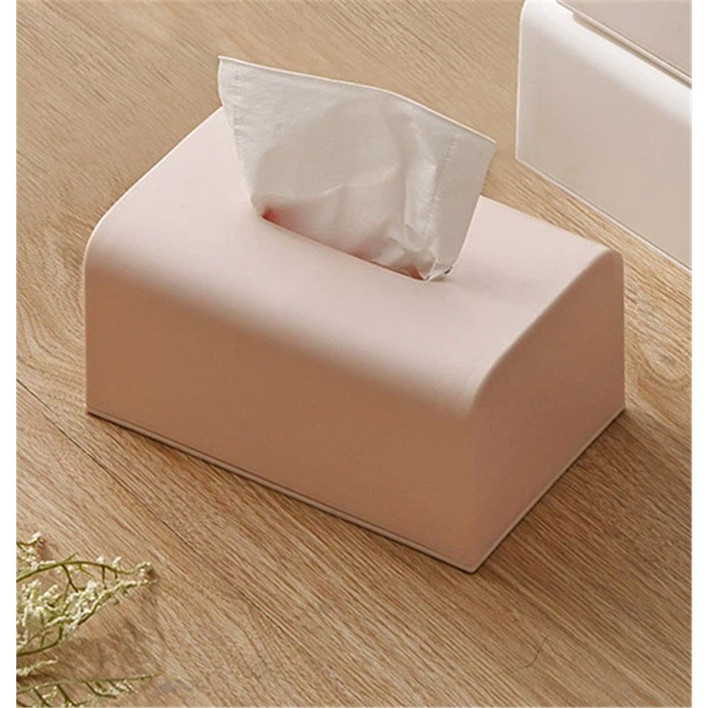 Tissue Box Cover,Rectangular Facial Tissue Holder Case Dispenser for Bathroom view 4