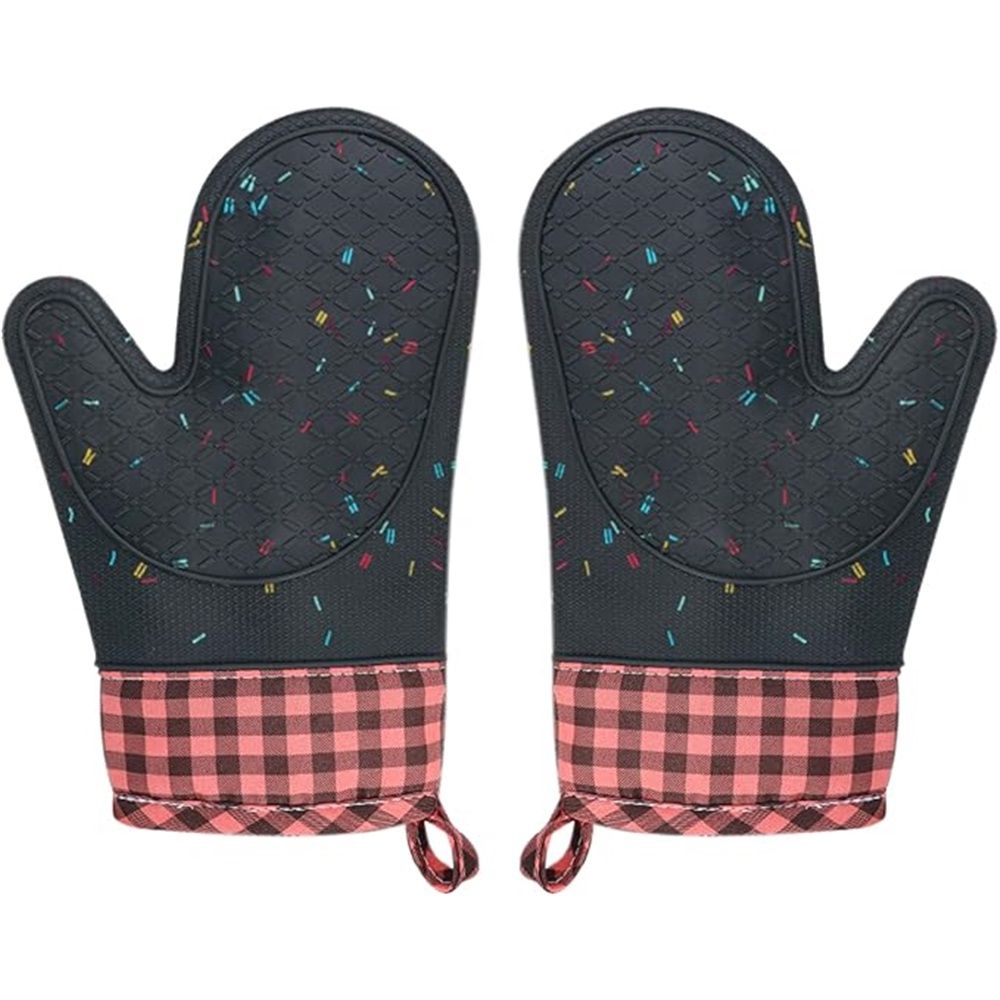 Silicone Oven Mitts Heat Resistant view 2