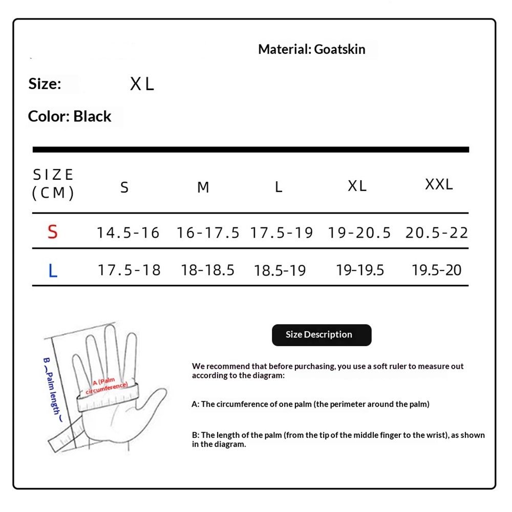 Motorcycle Gloves for Men Touchscreen Full Finger Leather Gloves Protection view 4
