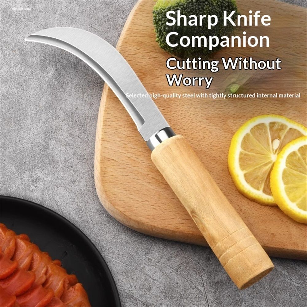 2 pack Banana Knife with Straight Steel Blade view 3