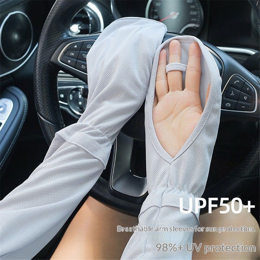 2 pairs Arm Sleeves, UV Sun Protection Gloves Arm Sleeve for Women Loose-Fit view 4