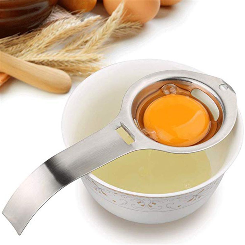 2 pack Egg Separator Egg Yolk White Separator Stainless Steel Egg White Yolk view 2