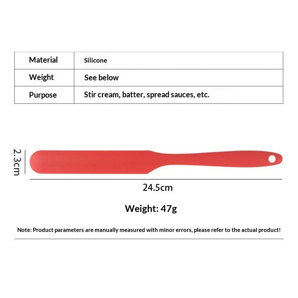 2 pack Skinny Silicone Jar Spatula: Heat-Resistant Food-Grade 9.6in Long view 4