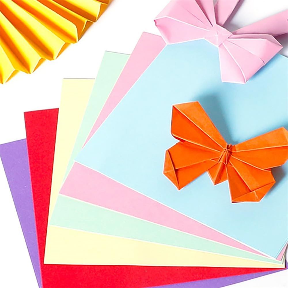 200Sheets Paper, Cardstock 7.87" x 7.87", 10 Assorted Colors Card , for view 3