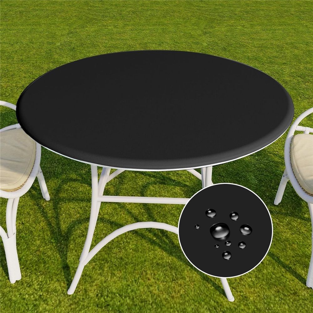 Round Oxford cloth Tablecloth view 3