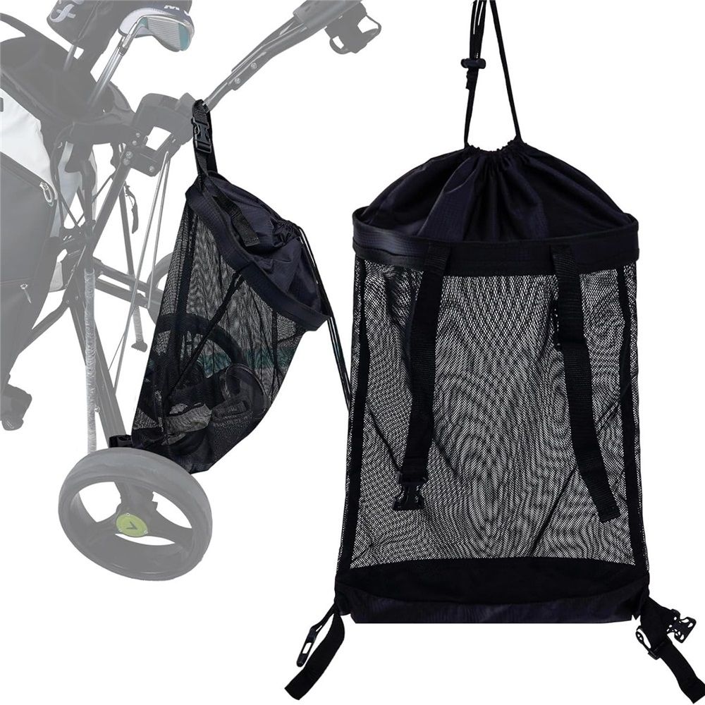 Golf Push Cart Storage Bag and Organizer - Mesh Closure Net Accessories for Cart — image 1