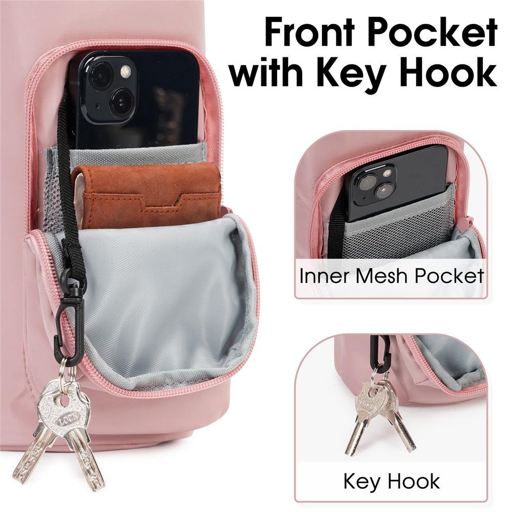 Water Bottle Carrier Bag with Phone Pocket Tumbler Insulated Water Bottle view 2