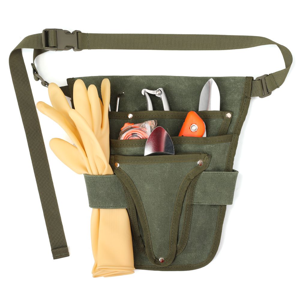 Handy Garden Tool Belt, with Multiple Pocket Heavy Duty Small Tool Belt Pouch view 2