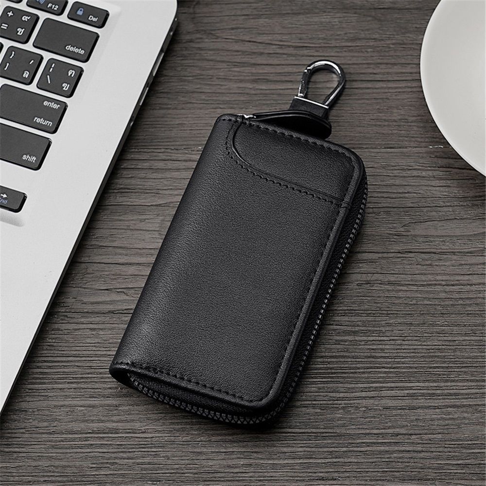 Large Zipper Leather Car Key Case view 2