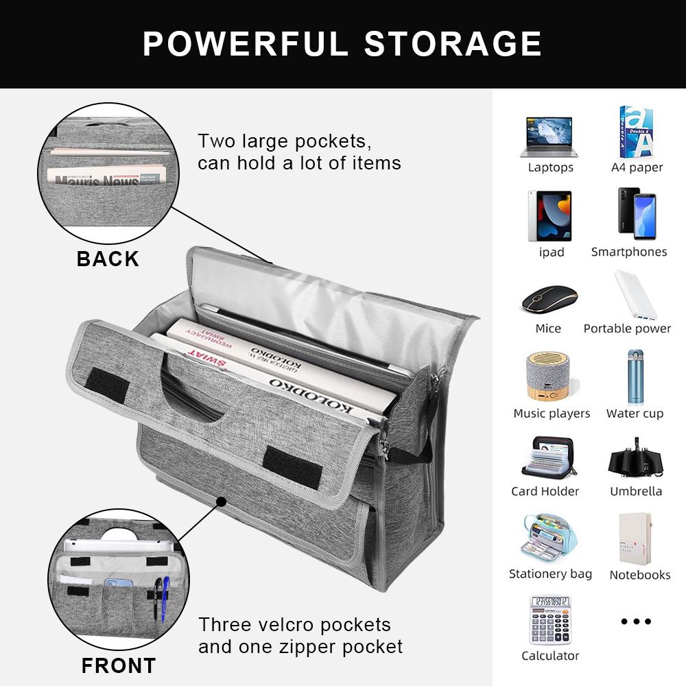 Under Desk Hanging Storage Bag view 5