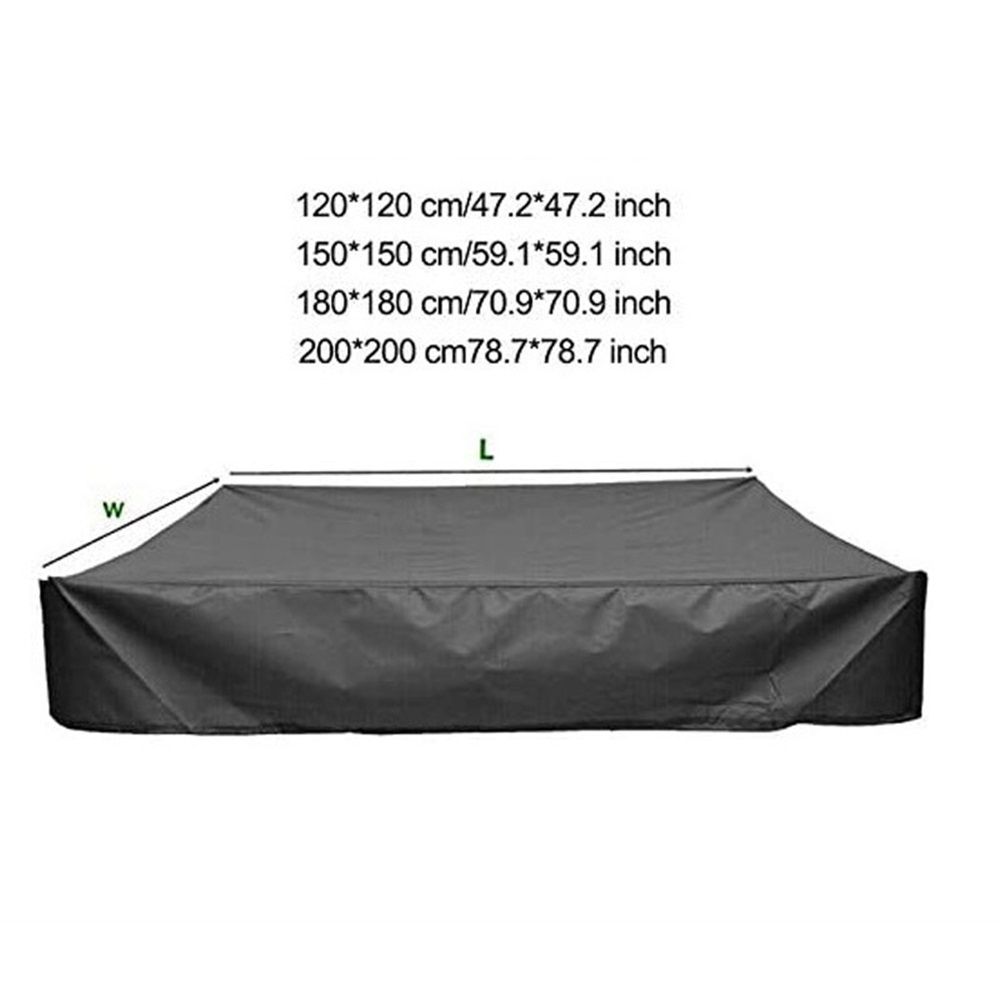 Sandbox Cover, Heavy Duty Waterproof Sand Box Cover, Suitable Use as Kids' view 5