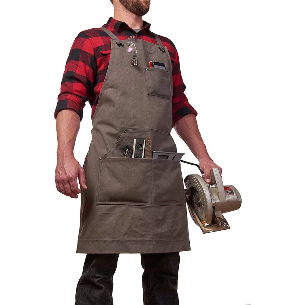 Durable Edition Waxed Canvas Tool Apron for Men and Women view 2