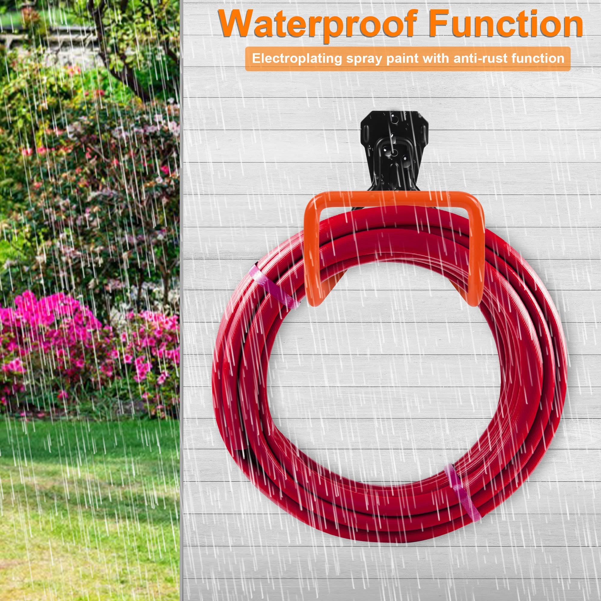 Metal Hose Reel,Hose Holder Hose Hanger Heavy Duty Hose Holders Wall Mount view 2