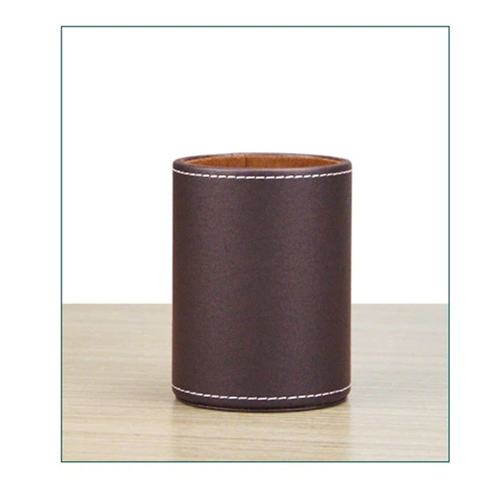 PU Leather Pencil Pen Holder Cup Stand view 4