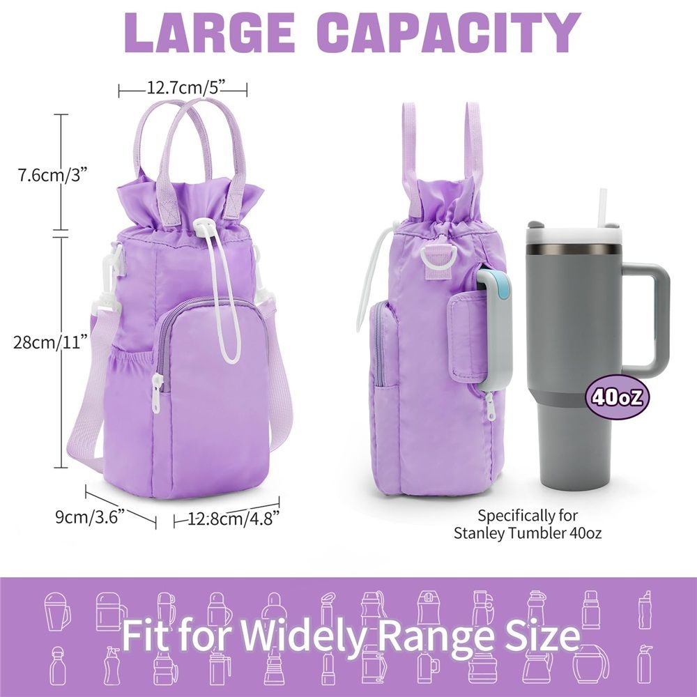 Water Bottle Holder with Strap view 3